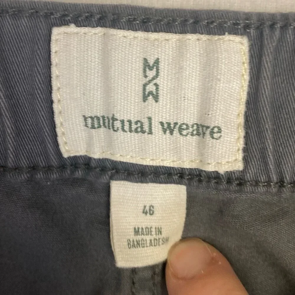 NWT Men’s Chino Board Short Grey Size 46 with 8 Inch Inseam